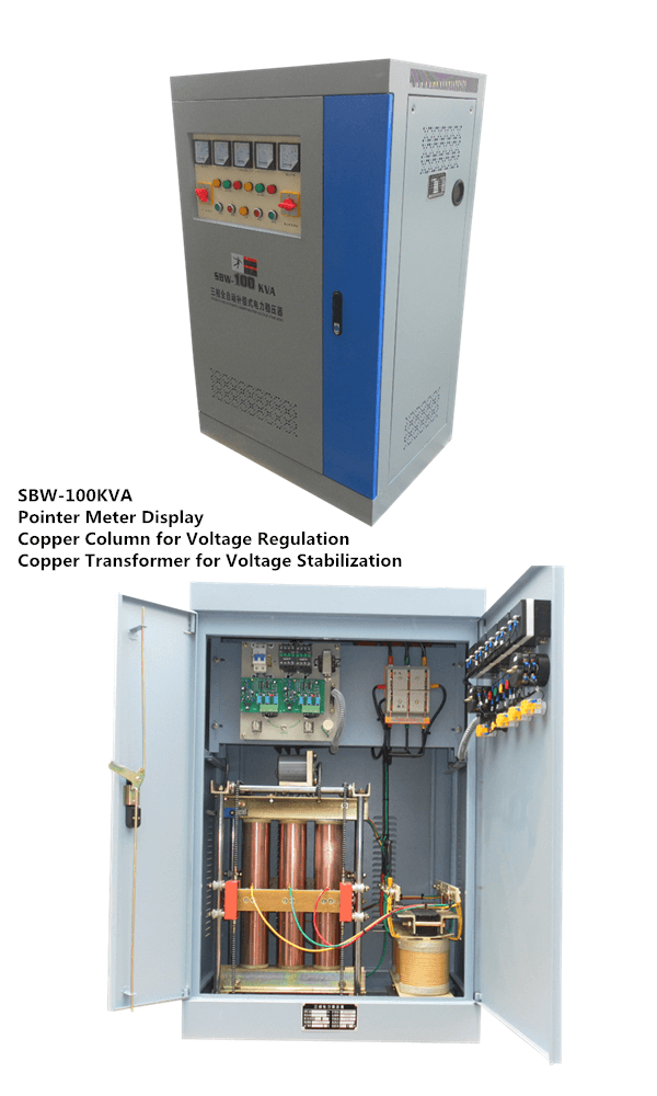 100KVA Three Phase Ac Voltage Stabilizer 415V 380V 220v Voltage Stabilizer