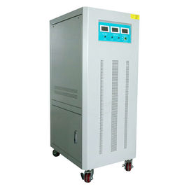 60KW Industrial Voltage Stabilizer 60KVA With Digital Meters And Movable Wheels