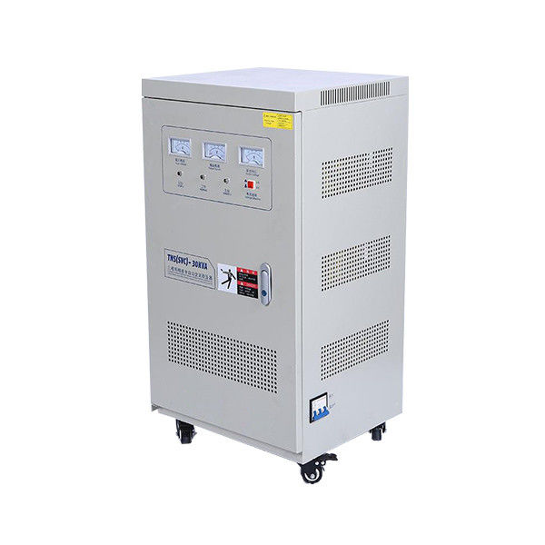 50Hz 60Hz 3 Phase Voltage Stabilizer 30kva 420V With Analog Meters Display