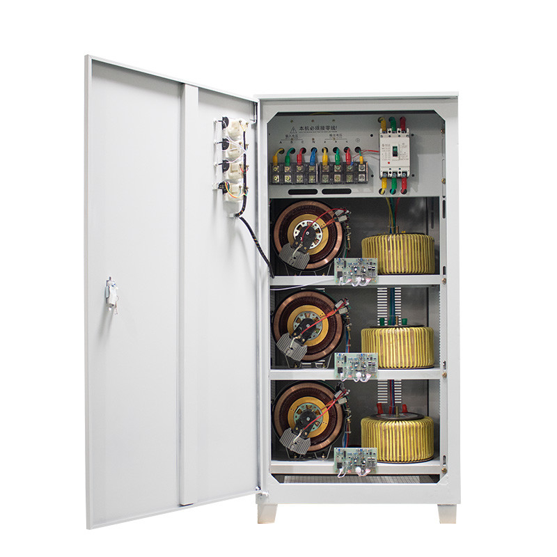 90KVA Three Phase Voltage Stabilizer Automatic Voltage Regulator with Servo Motor Technology for Laser-cutting Machine