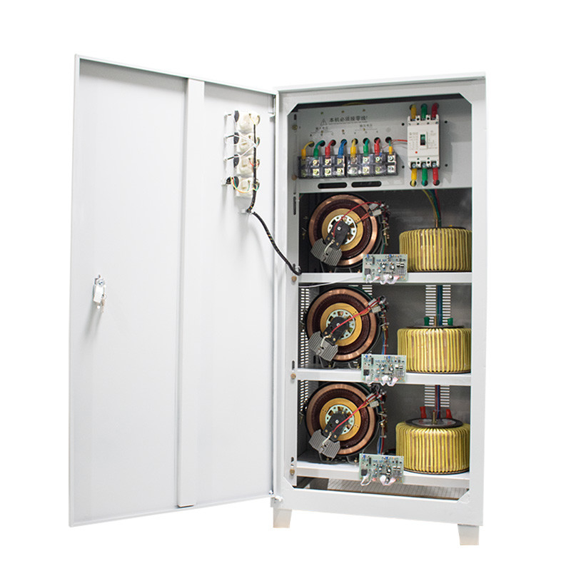 90KVA Three Phase Voltage Stabilizer Automatic Voltage Regulator with Servo Motor Technology for Laser-cutting Machine
