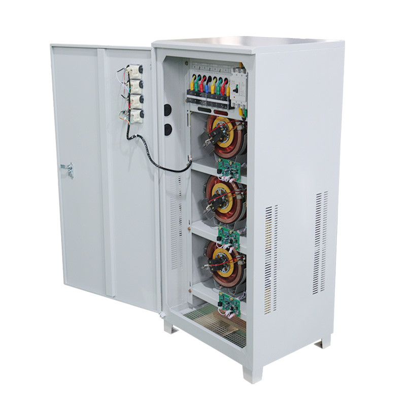 Three Phase Voltage Stabilizer 80KVA 80KW Automatic Voltage Regulator and Stabilzier for Industrial Use