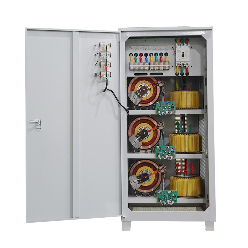 Three Phase Voltage Stabilizer 80KVA 80KW Automatic Voltage Regulator and Stabilzier for Industrial Use