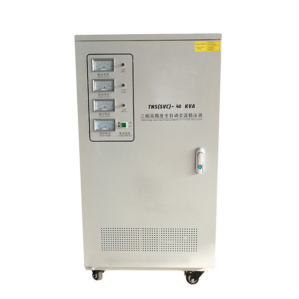 High Precision Three Phase Voltage Stabilizer 40KVA Copper Coil Material