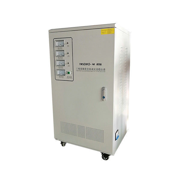 High Precision Three Phase Voltage Stabilizer 40KVA Copper Coil Material