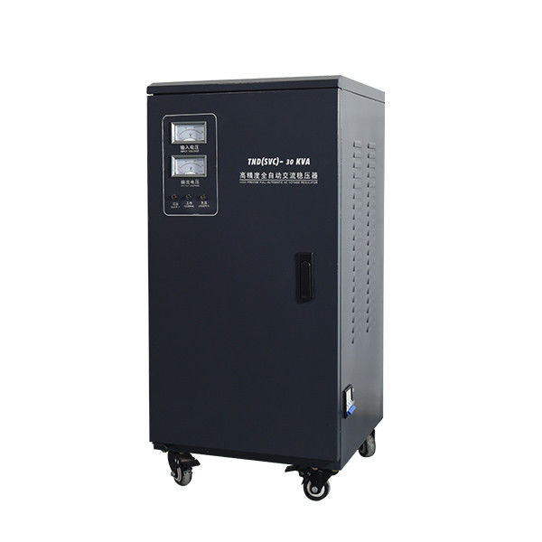 Black Encclosure Single Phase Voltage Stabilizer 30KVA Voltage Regulator 220v Ac