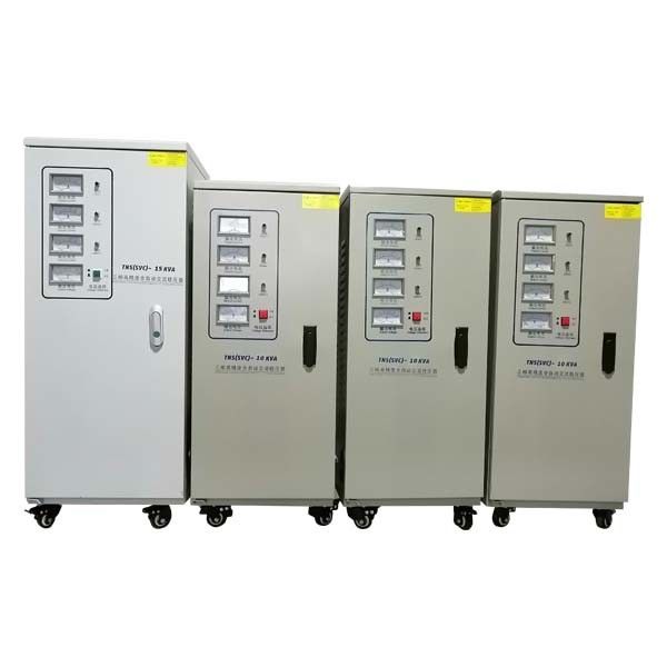 AVR 10KVA Three Phase Voltage Stabilizer 50Hz With Pointer Meters Display