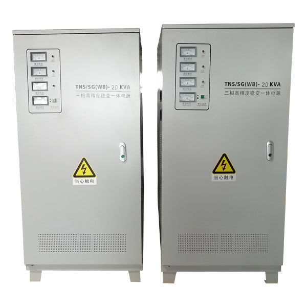 AVR 10KVA Three Phase Voltage Stabilizer 50Hz With Pointer Meters Display