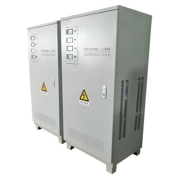 AVR 10KVA Three Phase Voltage Stabilizer 50Hz With Pointer Meters Display