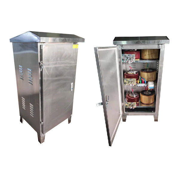 Stainless Steel Cabinet 380V 30KVA Voltage Control Stabilizer